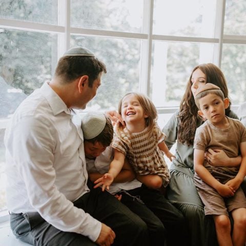 jewish family laughing